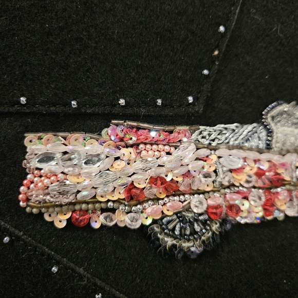 Michael Simon - Beaded Sequin Retro Pink Cadillac Rockabilly Purse - Picture 4 of 12